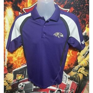 Baltimore Ravens NFL‎ Apparel Polo Men's Purple Size Small